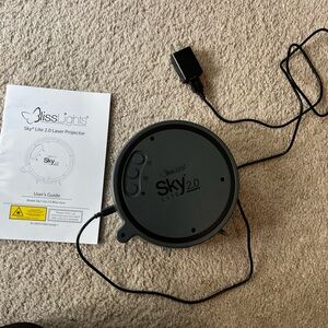 Laser Projector Sky Lite 2.0 by Bliss Lights including instructions manual